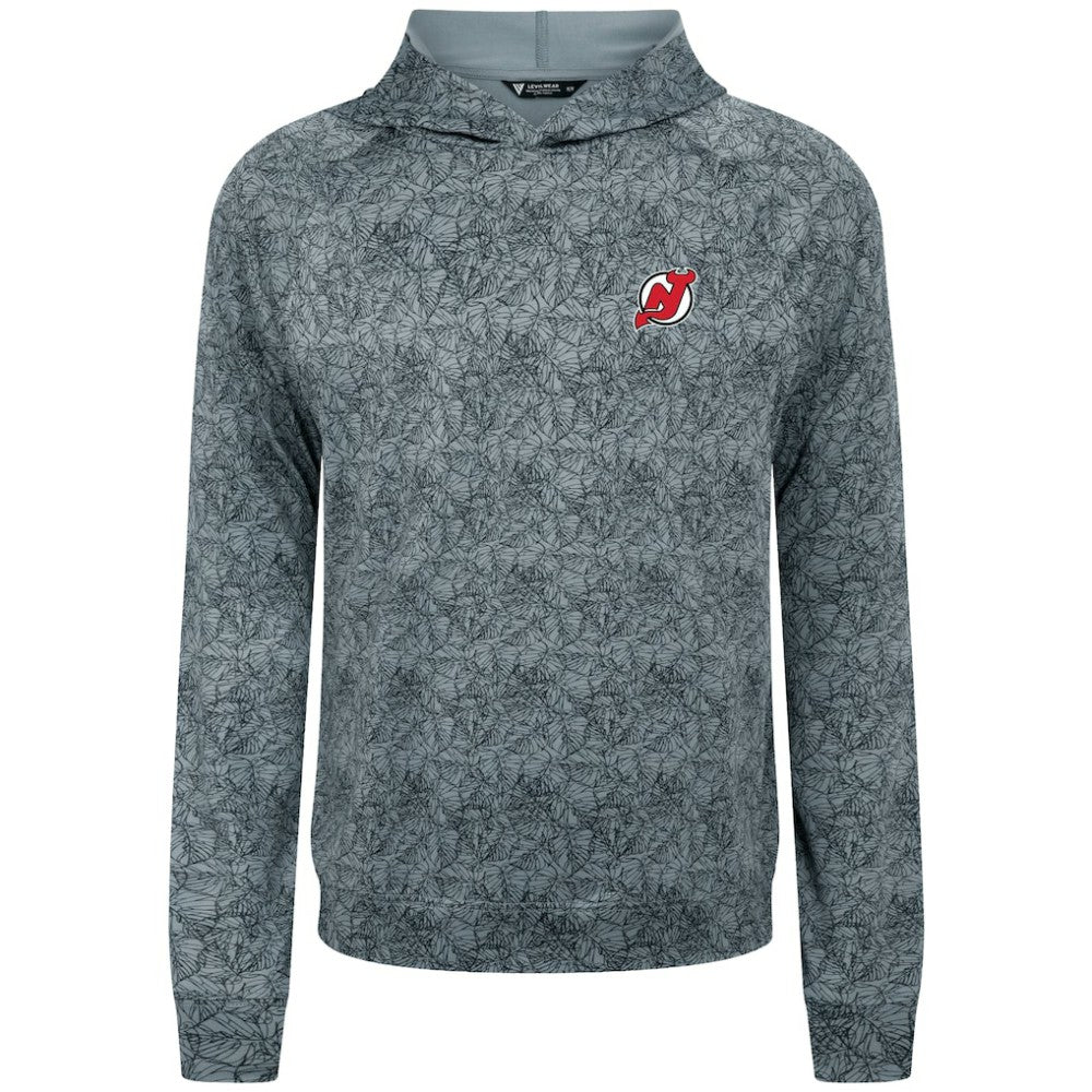 New Jersey Devils Levelwear Albatross Raglan Pullover Hoodie Gray
