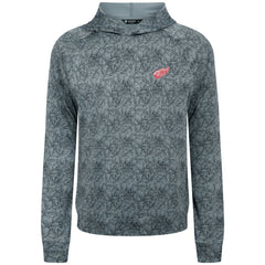 Detroit Red Wings Levelwear Albatross Raglan Pullover Hoodie Gray