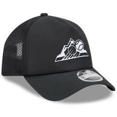 Colorado Rockies 2026 Batting Practice Alternate Apex 9FORTY Adjustable Hat Black | New Era