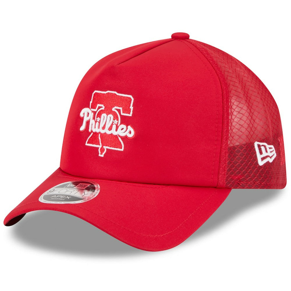 Philadelphia Phillies 2026 Batting Practice Alternate Apex 9FORTY Adjustable Hat Red | New Era