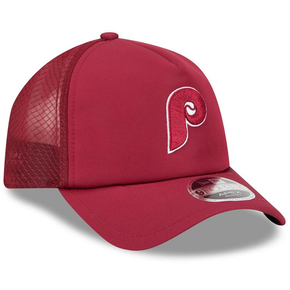 Philadelphia Phillies 2026 Batting Practice Alternate Apex 9FORTY Adjustable Hat Maroon | New Era