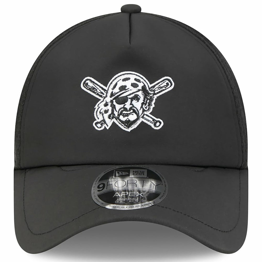 Pittsburgh Pirates 2026 Batting Practice Alternate Apex 9FORTY Adjustable Hat Black | New Era