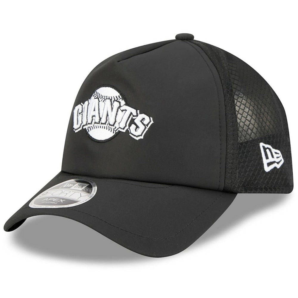 San Francisco Giants 2026 Batting Practice Alternate Apex 9FORTY Adjustable Hat Black | New Era