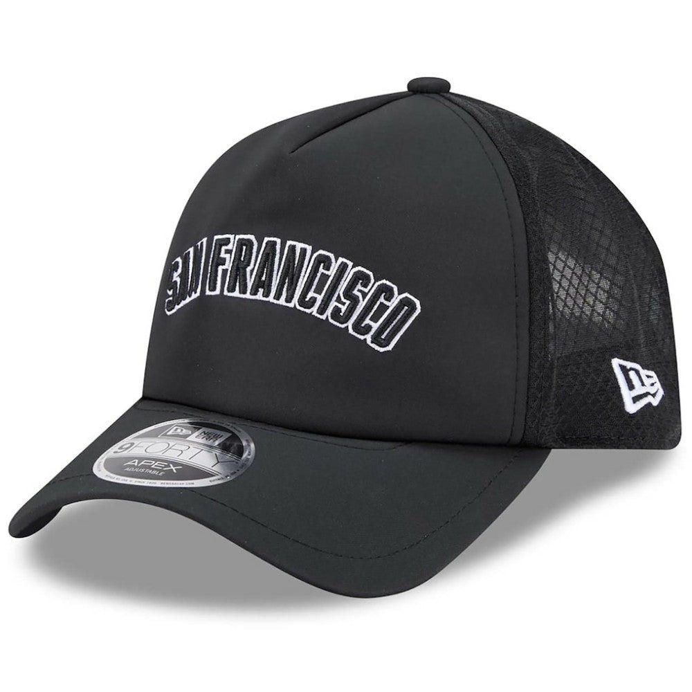 San Francisco Giants 2026 Batting Practice Alternate Apex 9FORTY Adjustable Hat Black | New Era