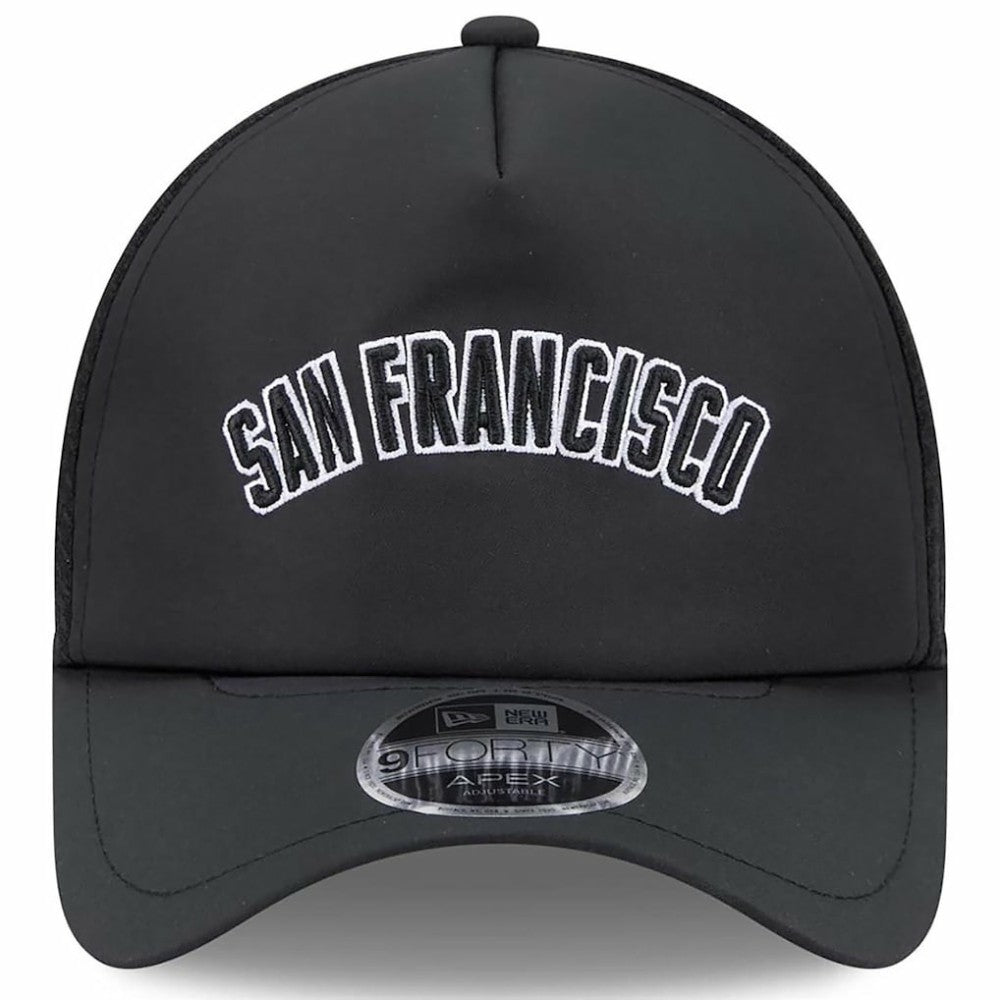 San Francisco Giants 2026 Batting Practice Alternate Apex 9FORTY Adjustable Hat Black | New Era