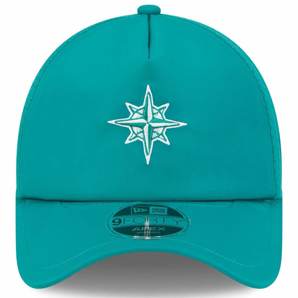 Seattle Mariners 2026 Batting Practice Alternate Apex 9FORTY Adjustable Hat Teal | New Era