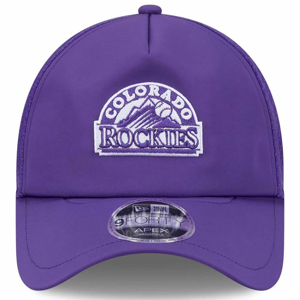 Colorado Rockies 2026 Batting Practice Alternate Apex 9FORTY Adjustable Hat Purple | New Era