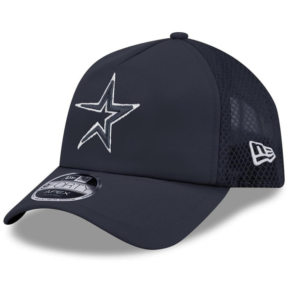 Houston Astros 2026 Batting Practice Alternate Apex 9FORTY Adjustable Hat Navy | New Era
