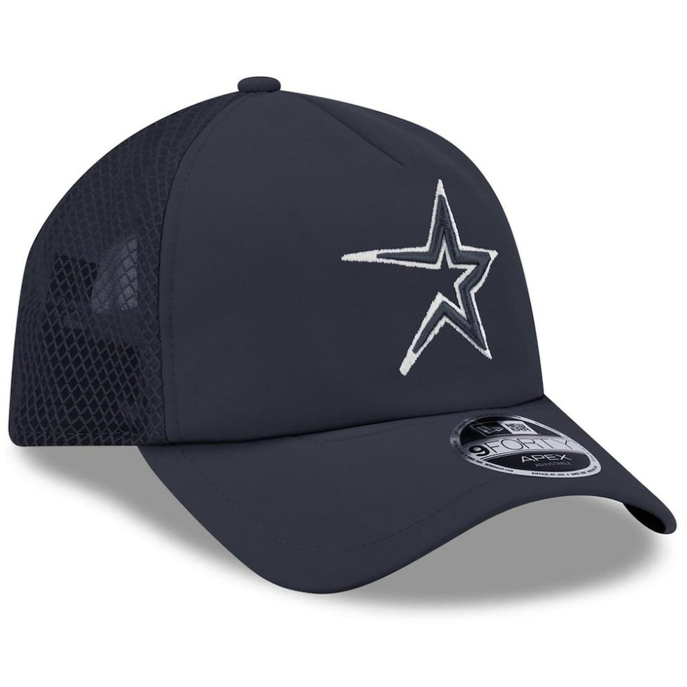 Houston Astros 2026 Batting Practice Alternate Apex 9FORTY Adjustable Hat Navy | New Era