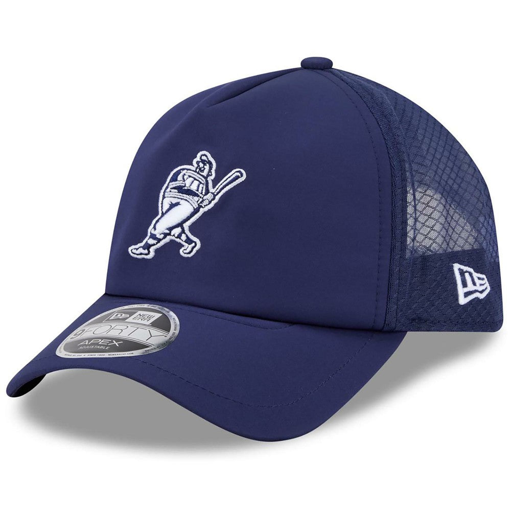 Milwaukee Brewers 2026 Batting Practice Alternate Apex 9FORTY Adjustable Hat Navy | New Era