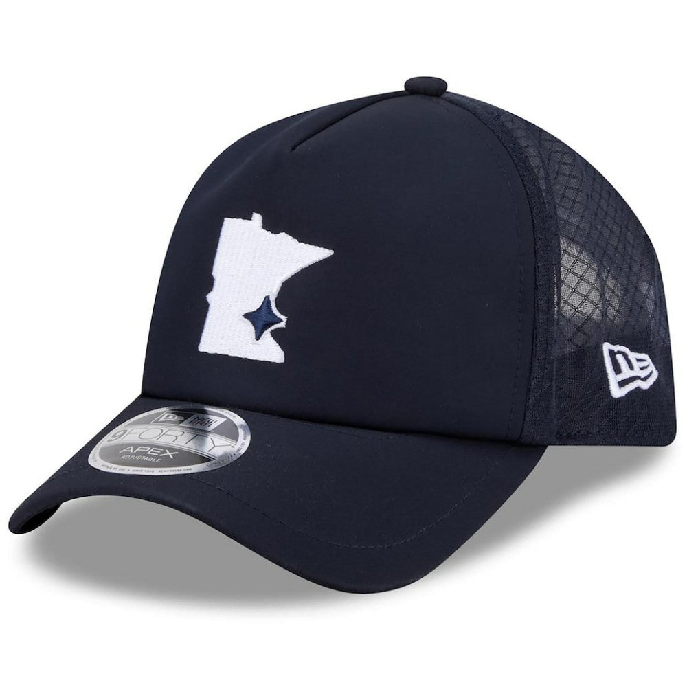 Minnesota Twins 2026 Batting Practice Alternate Apex 9FORTY Adjustable Hat Navy | New Era