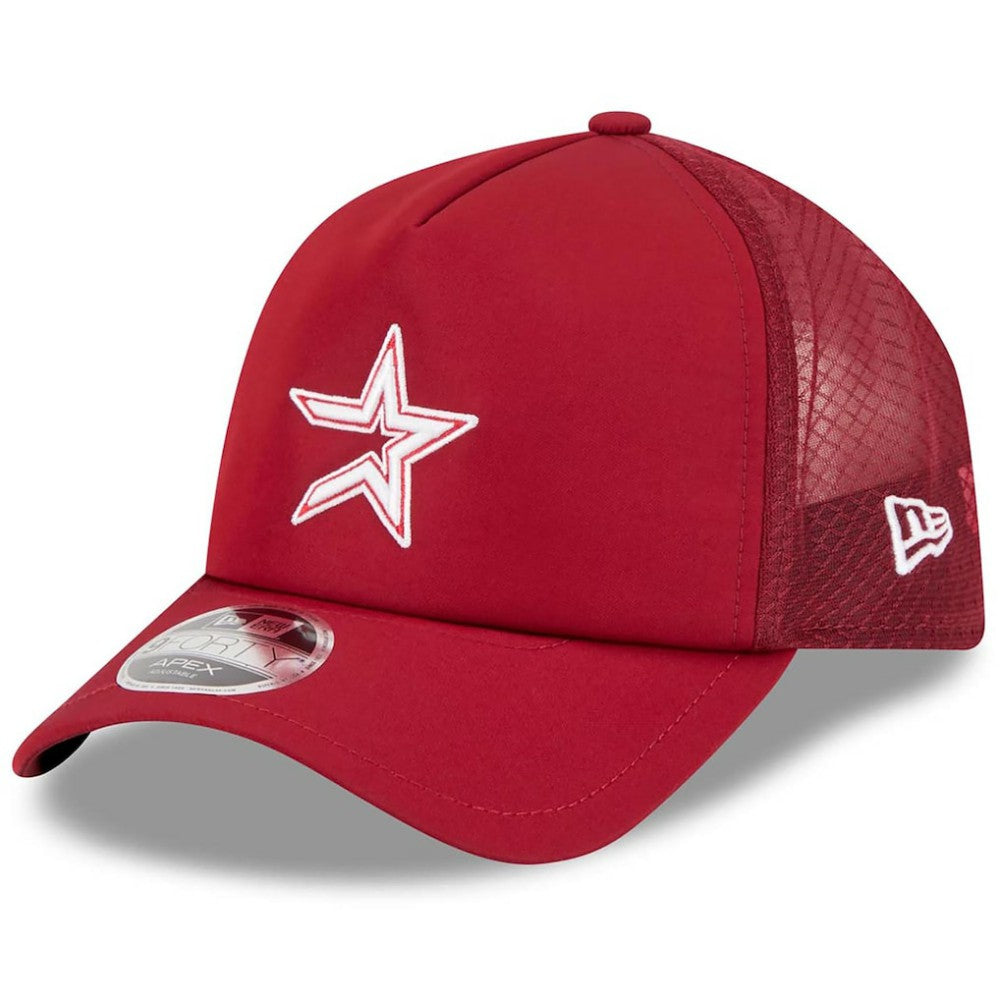 Houston Astros 2026 Batting Practice Alternate Apex 9FORTY Adjustable Hat Red | New Era