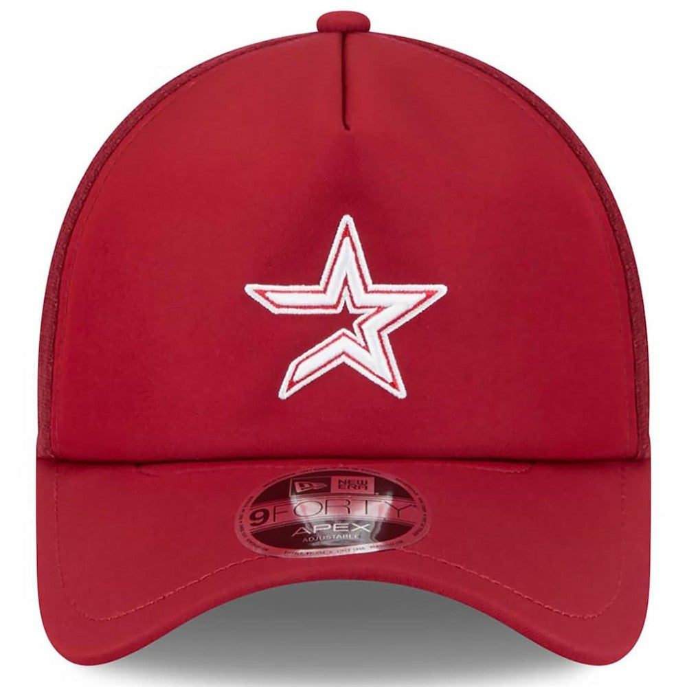 Houston Astros 2026 Batting Practice Alternate Apex 9FORTY Adjustable Hat Red | New Era