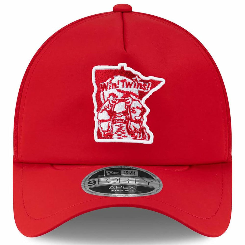 Minnesota Twins 2026 Batting Practice Alternate Apex 9FORTY Adjustable Hat Red | New Era