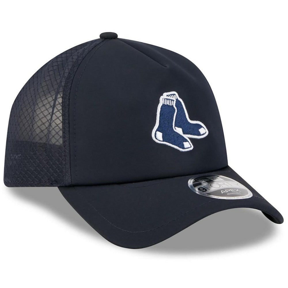 Boston Red Sox 2026 Batting Practice Alternate Apex 9FORTY Adjustable Hat Navy | New Era