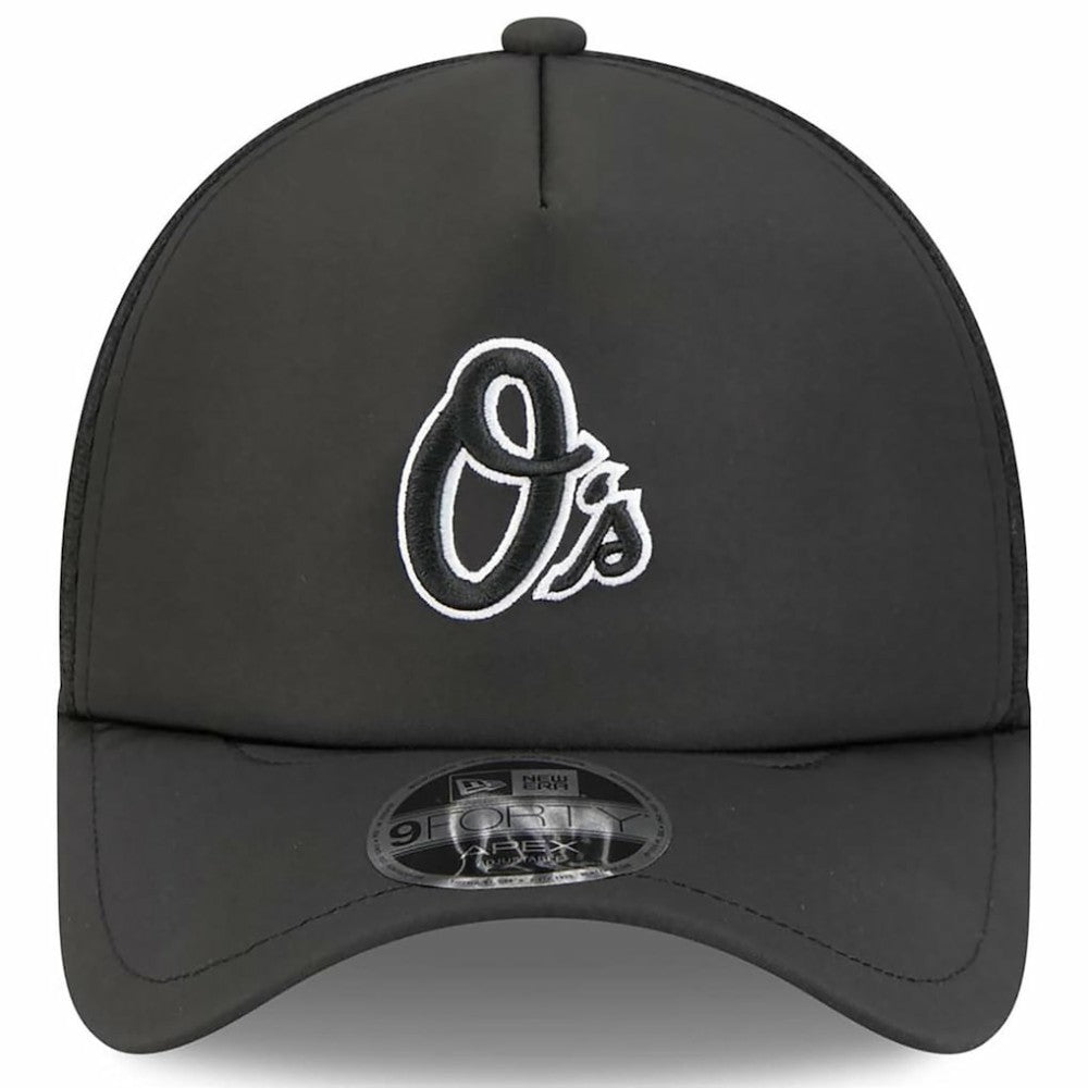 Baltimore Orioles 2026 Batting Practice Alternate Apex 9FORTY Adjustable Hat Black | New Era