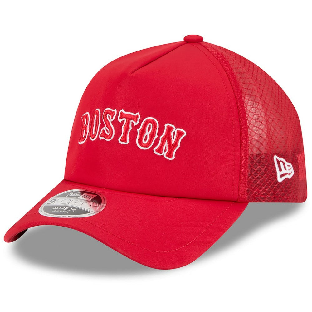 Boston Red Sox 2026 Batting Practice Alternate Apex 9FORTY Adjustable Hat Red | New Era