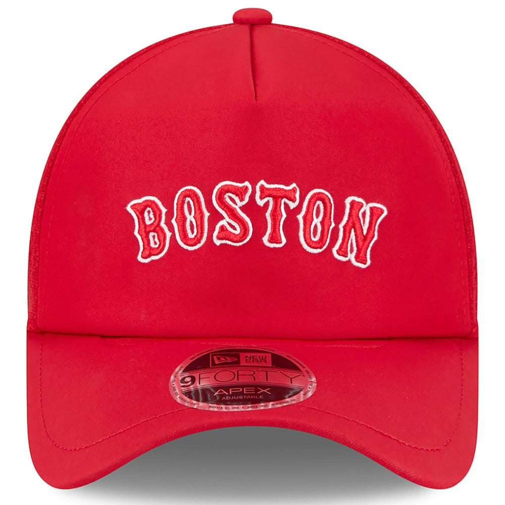Boston Red Sox 2026 Batting Practice Alternate Apex 9FORTY Adjustable Hat Red | New Era