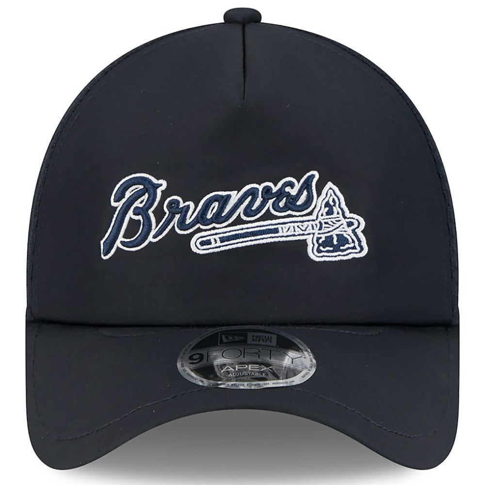 Atlanta Braves 2026 Batting Practice Alternate Apex 9FORTY Adjustable Hat Navy | New Era