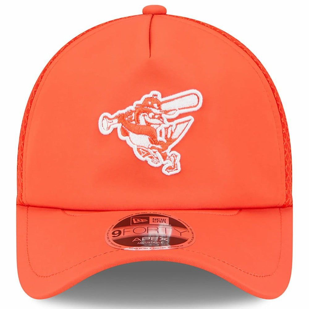 Baltimore Orioles 2026 Batting Practice Alternate Apex 9FORTY Adjustable Hat Orange | New Era