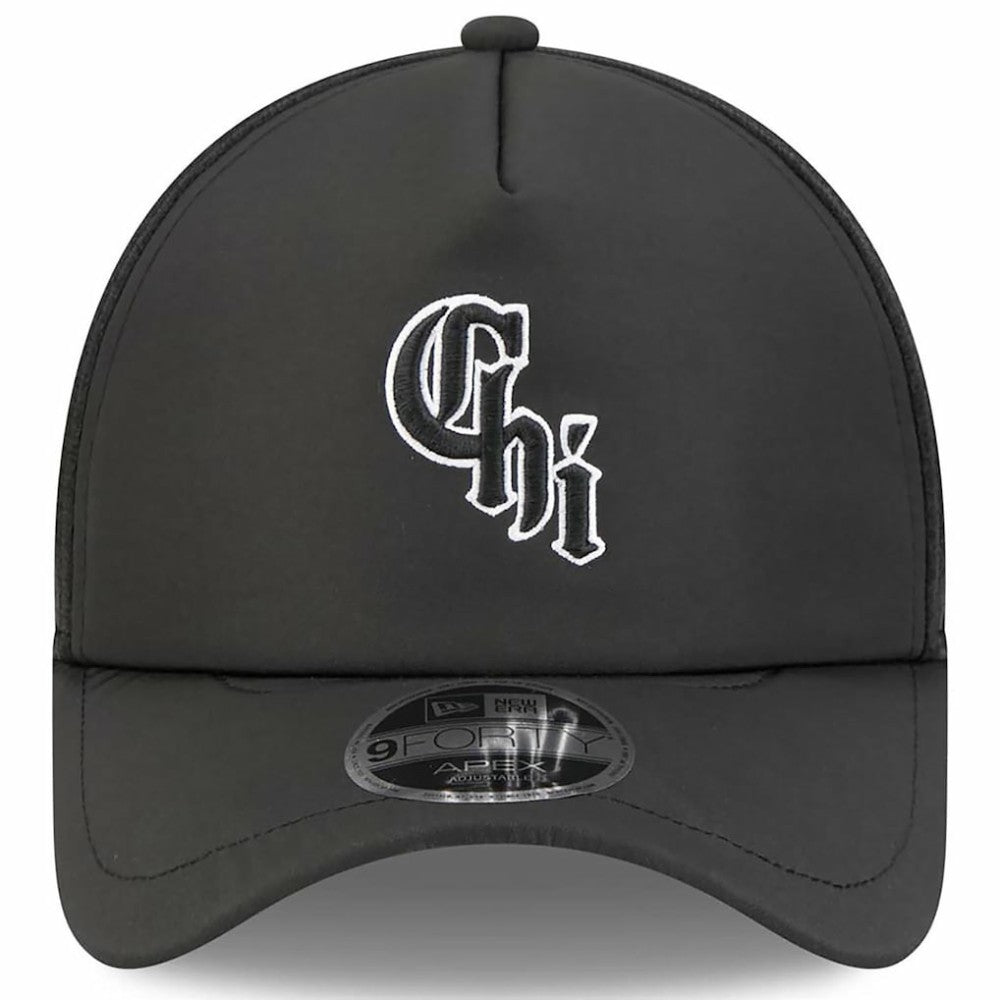 Chicago White Sox 2026 Batting Practice Alternate Apex 9FORTY Adjustable Hat Black | New Era