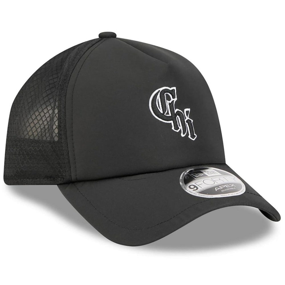 Chicago White Sox 2026 Batting Practice Alternate Apex 9FORTY Adjustable Hat Black | New Era