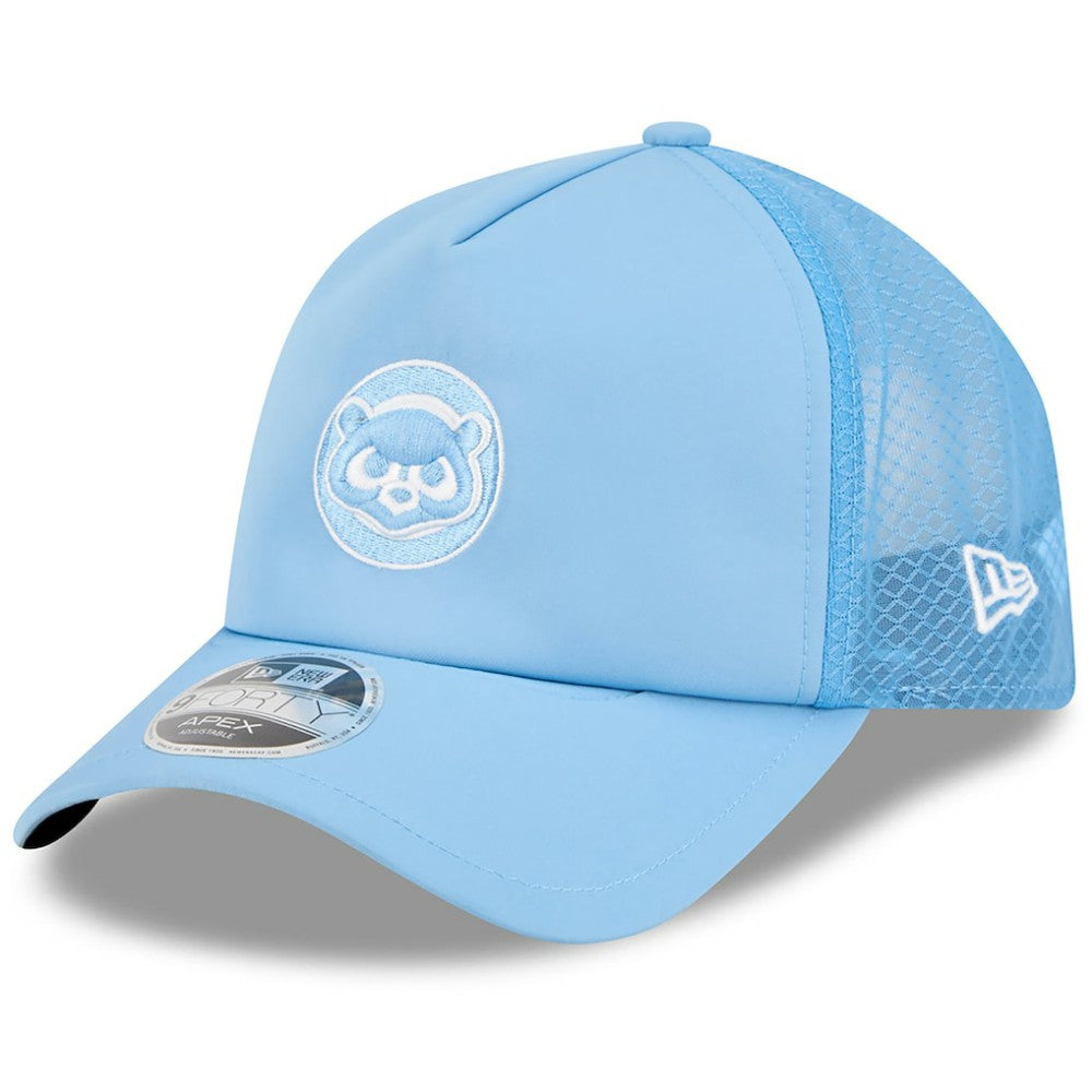 Chicago Cubs 2026 Batting Practice Alternate Apex 9FORTY Adjustable Hat Light Blue | New Era
