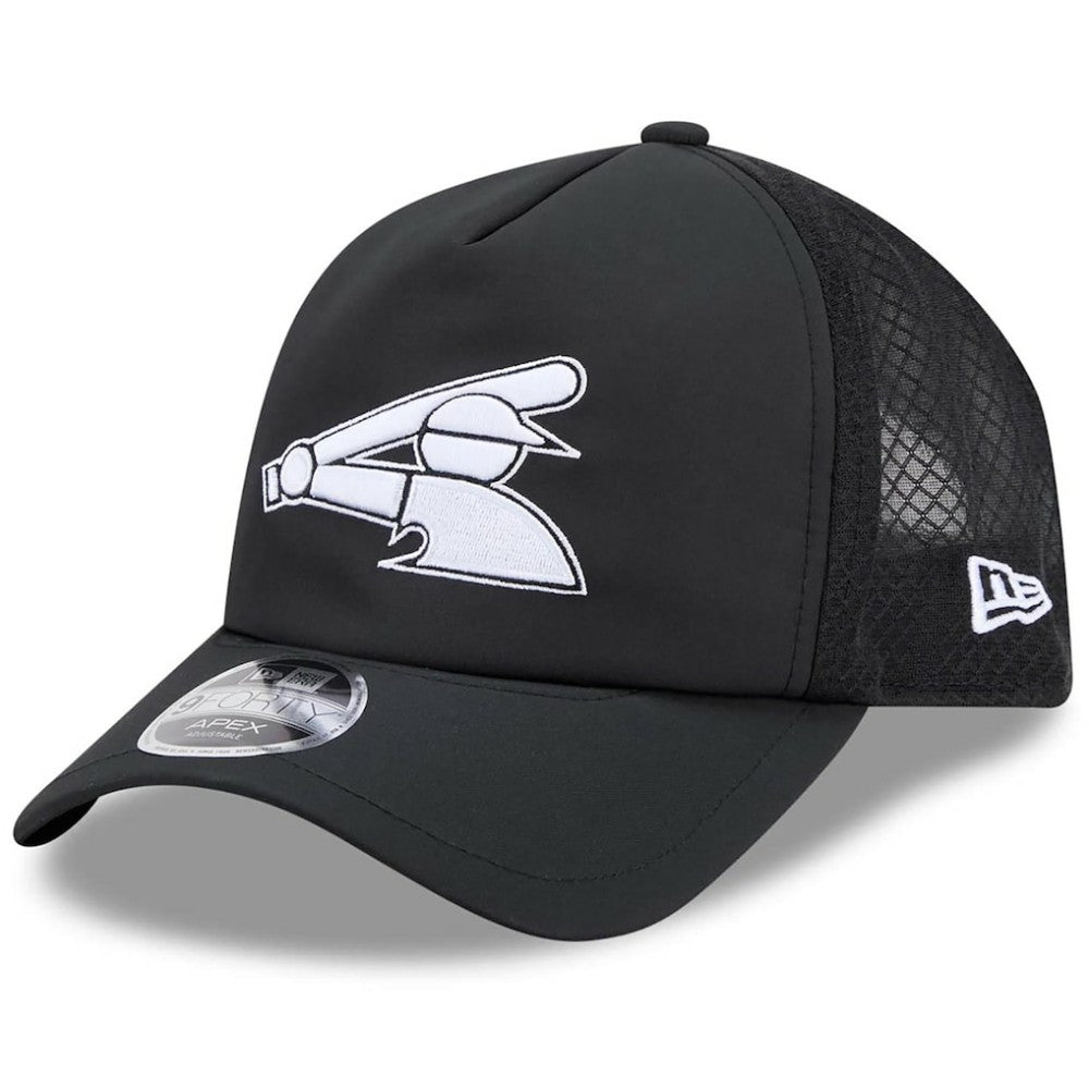 Chicago White Sox 2026 Batting Practice Alternate Apex 9FORTY Adjustable Hat Black | New Era