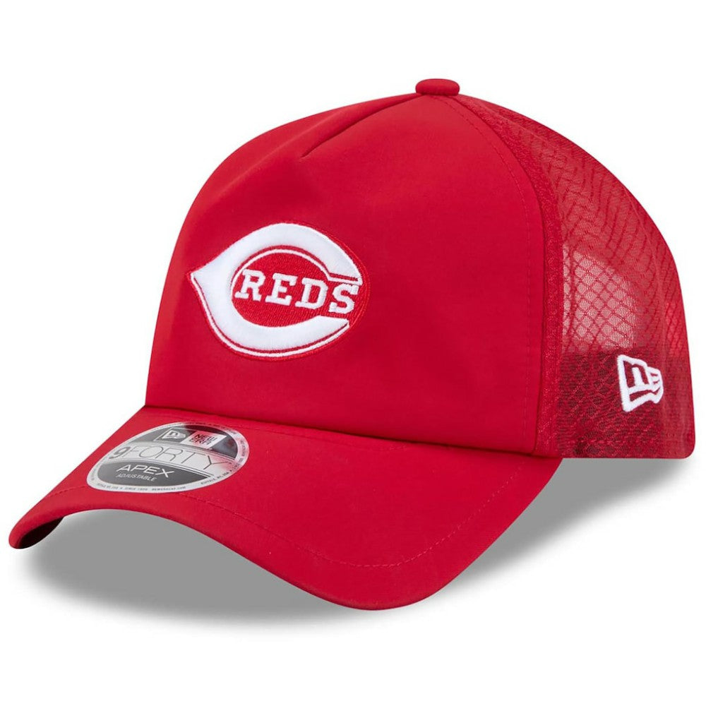 Cincinnati Reds 2026 Batting Practice Alternate Apex 9FORTY Adjustable Hat Red | New Era