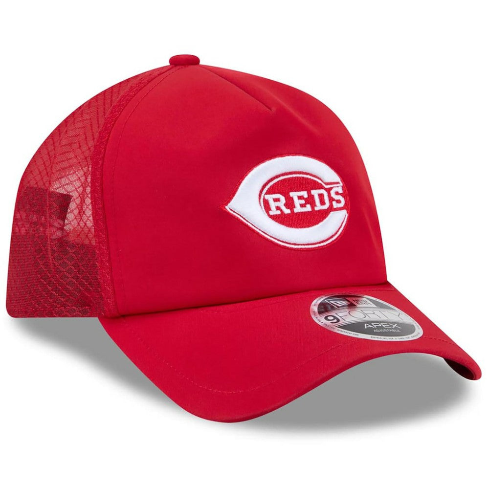 Cincinnati Reds 2026 Batting Practice Alternate Apex 9FORTY Adjustable Hat Red | New Era