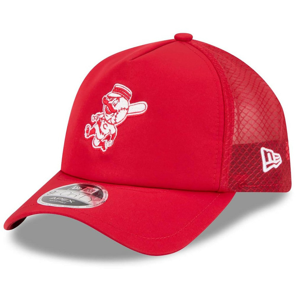 Cincinnati Reds 2026 Batting Practice Alternate Apex 9FORTY Adjustable Hat Red | New Era