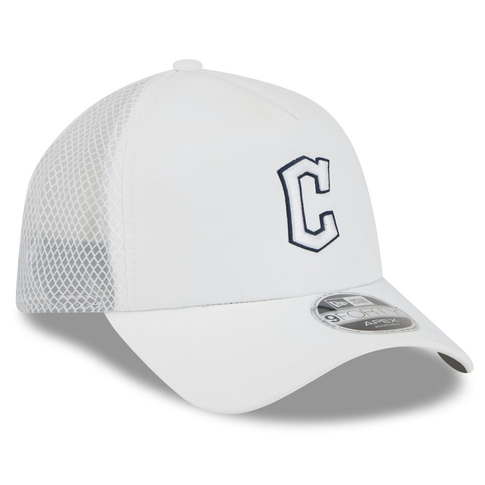 Cleveland Guardians 2026 Batting Practice Apex 9FORTY Adjustable Trucker Hat White | New Era
