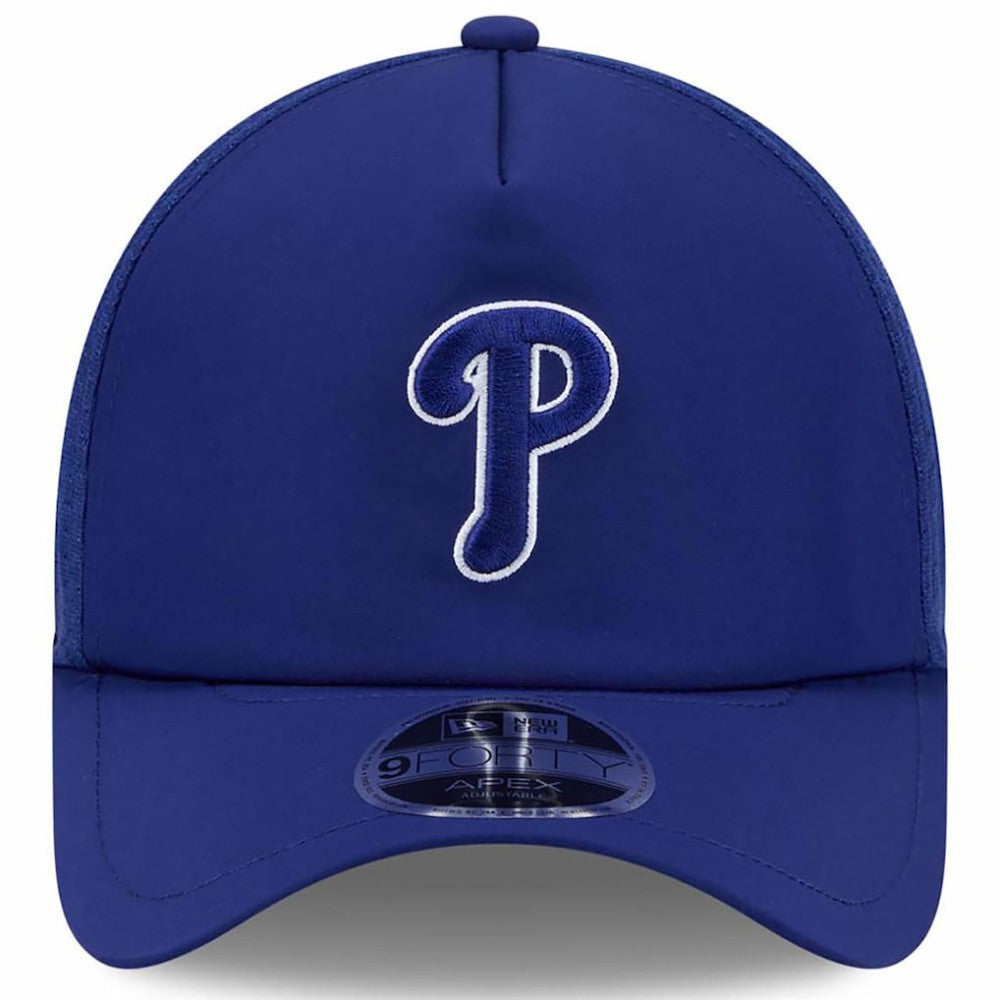Philadelphia Phillies 2026 Batting Practice Apex 9FORTY Adjustable Trucker Hat Royal | New Era