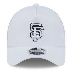 San Francisco Giants 2026 Batting Practice Apex 9FORTY Adjustable Trucker Hat White | New Era
