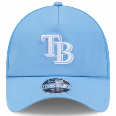 Tampa Bay Rays 2026 Batting Practice Apex 9FORTY Adjustable Trucker Hat Light Blue | New Era