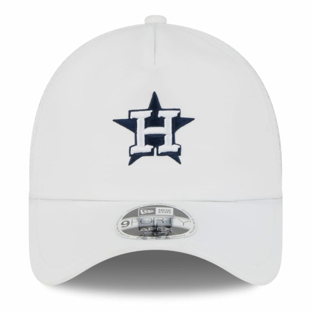 Houston Astros 2026 Batting Practice Apex 9FORTY Adjustable Trucker Hat White | New Era