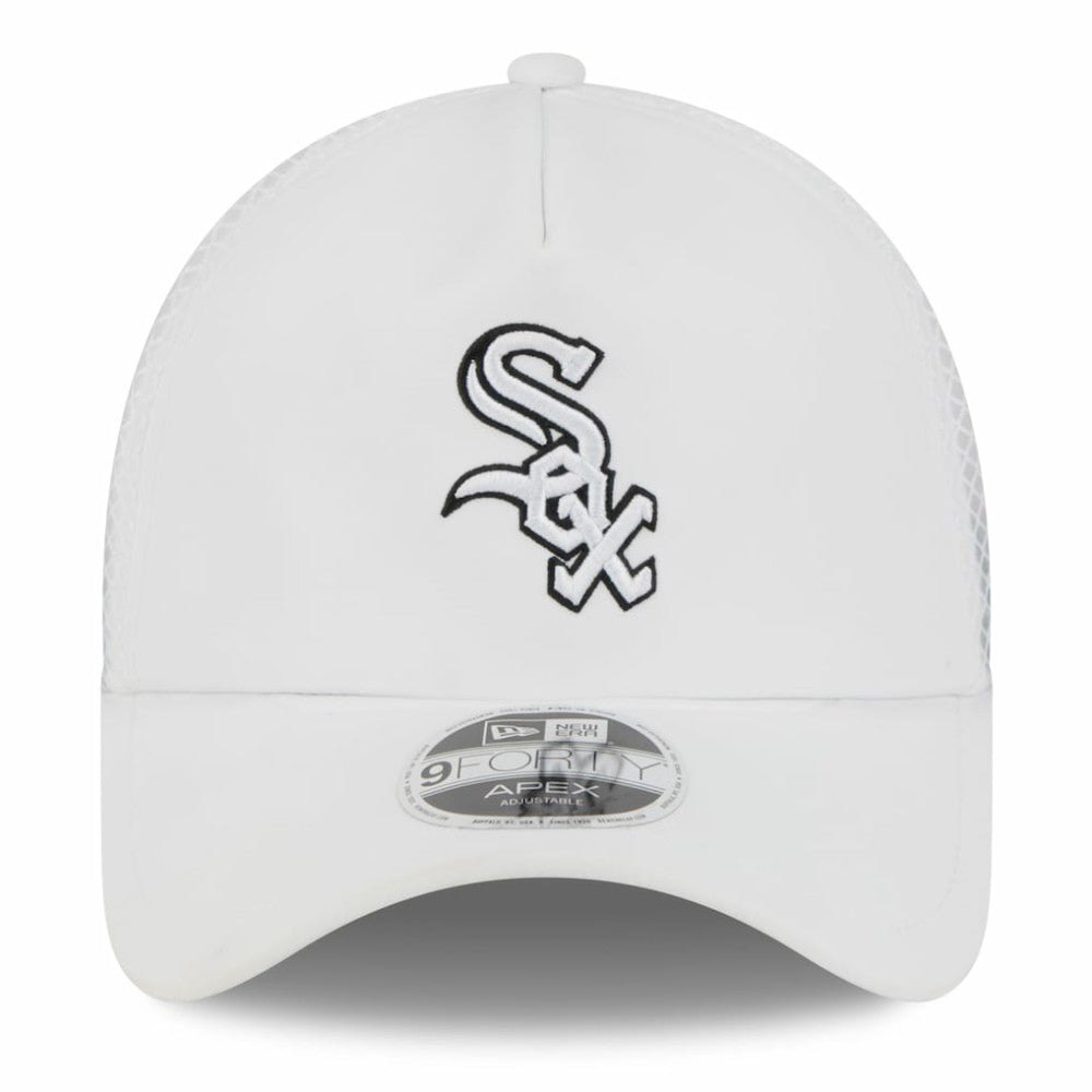 Chicago White Sox 2026 Batting Practice Apex 9FORTY Adjustable Trucker Hat White | New Era