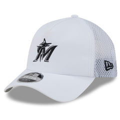 Miami Marlins 2026 Batting Practice Apex 9FORTY Adjustable Trucker Hat White | New Era