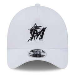 Miami Marlins 2026 Batting Practice Apex 9FORTY Adjustable Trucker Hat White | New Era