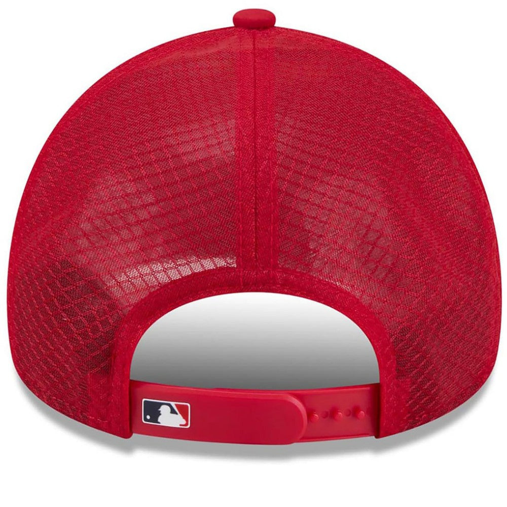 Minnesota Twins 2026 Batting Practice Apex 9FORTY Adjustable Trucker Hat Red | New Era
