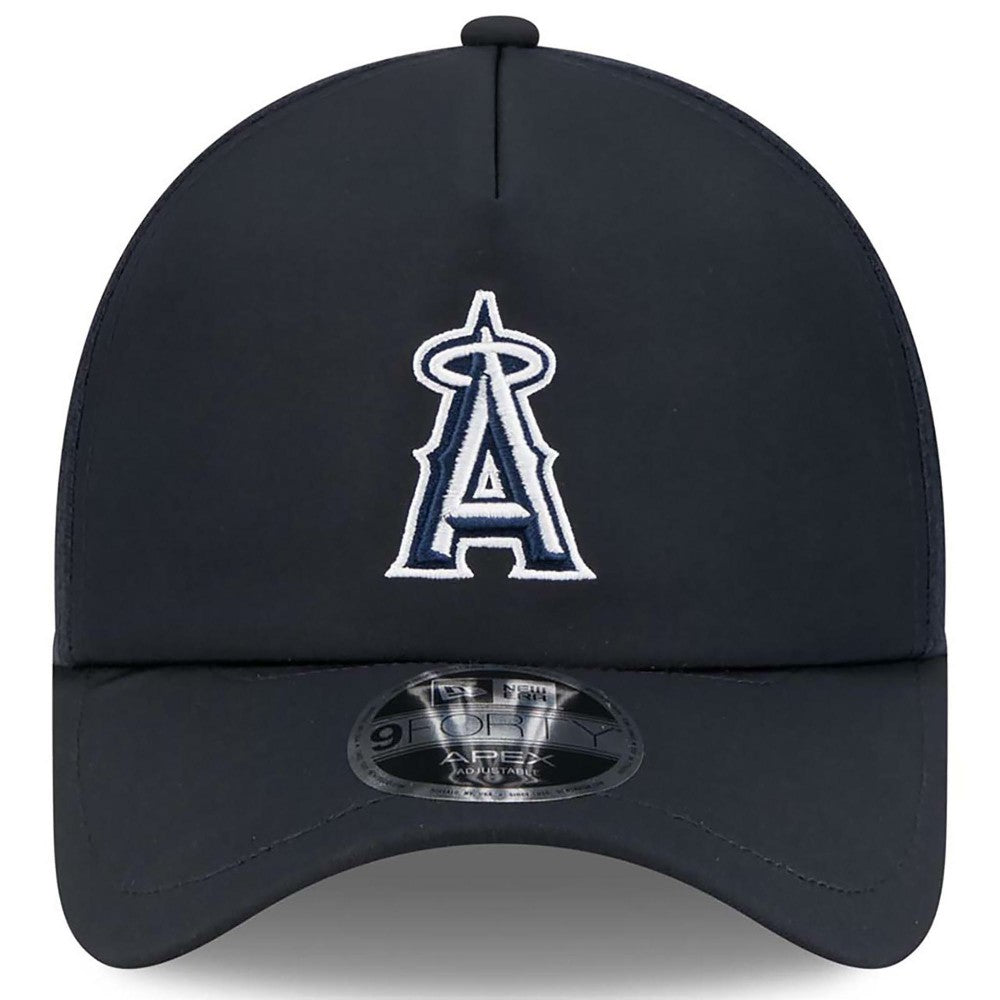 Los Angeles Angels 2026 Batting Practice Apex 9FORTY Adjustable Trucker Hat Navy | New Era