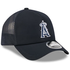 Los Angeles Angels 2026 Batting Practice Apex 9FORTY Adjustable Trucker Hat Navy | New Era