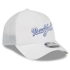 New York Mets 2026 Batting Practice Apex 9FORTY Adjustable Trucker Hat White | New Era