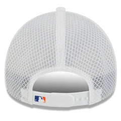 New York Mets 2026 Batting Practice Apex 9FORTY Adjustable Trucker Hat White | New Era