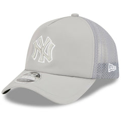 New York Yankees 2026 Batting Practice Apex 9FORTY Adjustable Trucker Hat Gray | New Era