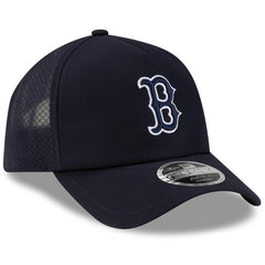Boston Red Sox 2026 Batting Practice Apex 9FORTY Adjustable Trucker Hat Navy | New Era