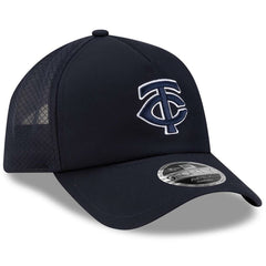 Minnesota Twins 2026 Batting Practice Apex 9FORTY Adjustable Trucker Hat Navy | New Era