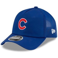 Chicago Cubs 2026 Batting Practice Apex 9FORTY Adjustable Trucker Hat Royal | New Era