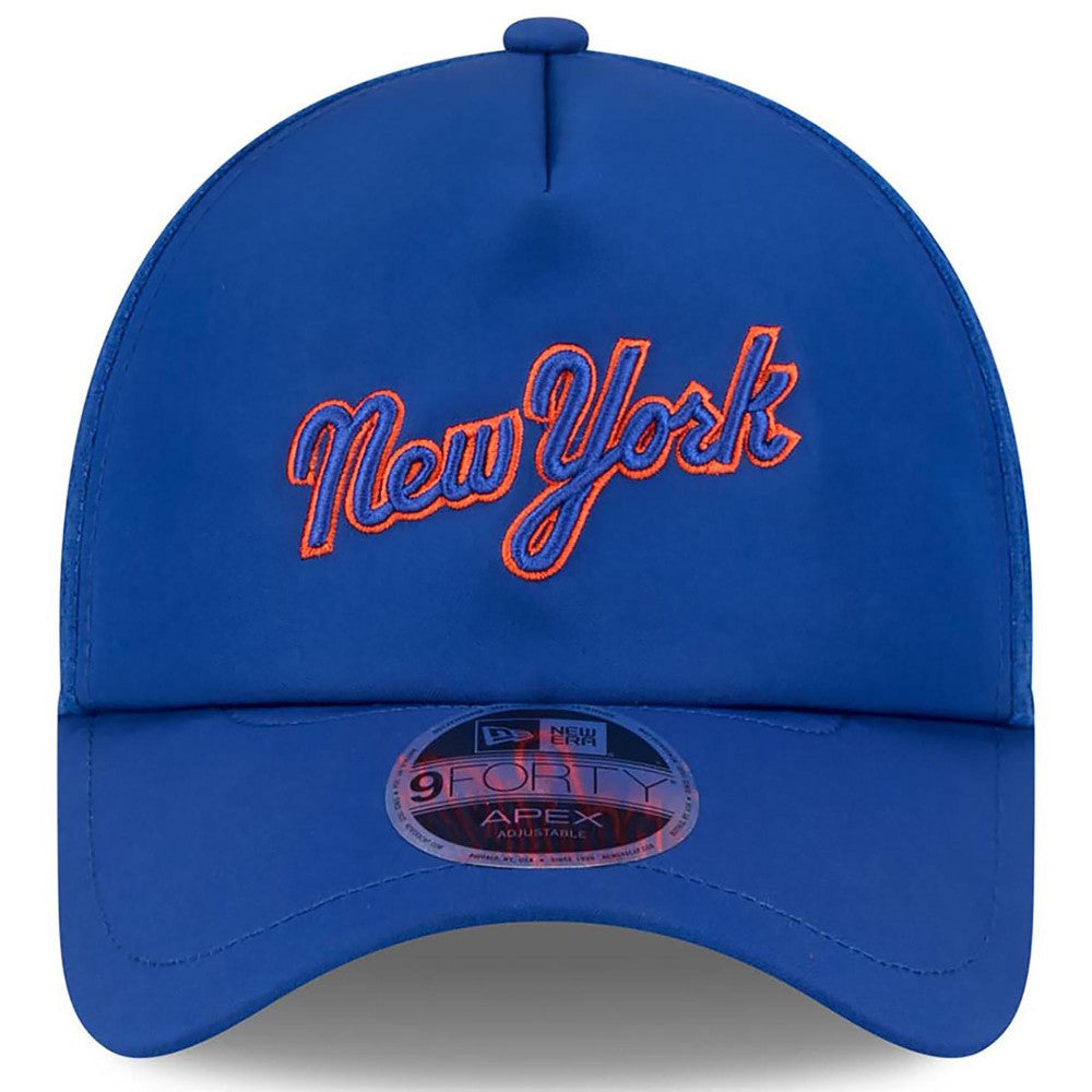 New York Mets 2026 Batting Practice Apex 9FORTY Adjustable Trucker Hat Royal | New Era