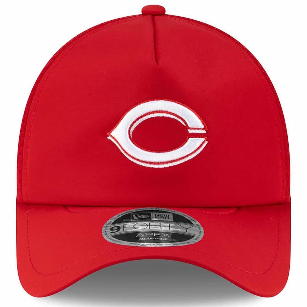 Cincinnati Reds 2026 Batting Practice Apex 9FORTY Adjustable Trucker Hat Red | New Era
